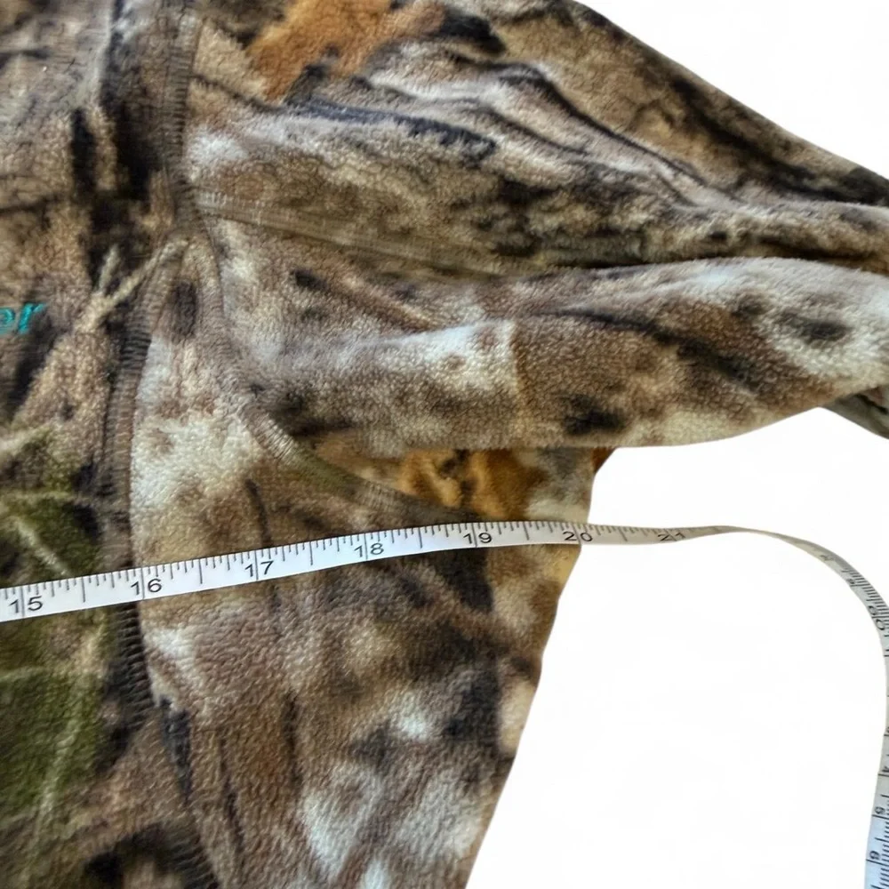Cabela's Camouflage Fleece Zip Up Sweatshirt - Picture 7 of 8